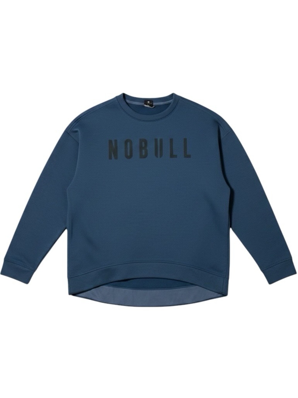 NOBULL Performance Fleece Crew Sweatshirt Slate Blue Size Small